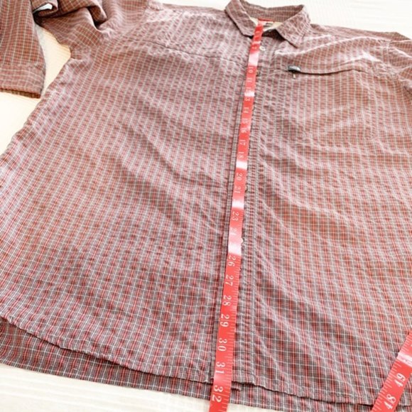 The North Face Long Sleeve Red Blue Plaid Shirt - Picture 6 of 11